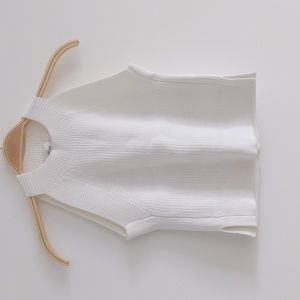 Aritzia Wilfred knit tank top, cream white color XXS